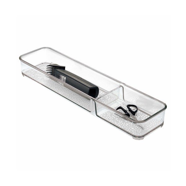 Bílý organizér InterDesign Rain, délka 40,5 cm