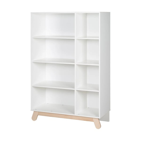 Бял детски шкаф за книги 107x159 cm Clara - Roba