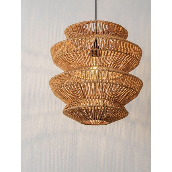 Въжено висящо осветително тяло в естествен цвят ø 40 cm Nua – Nova Luce-image-1