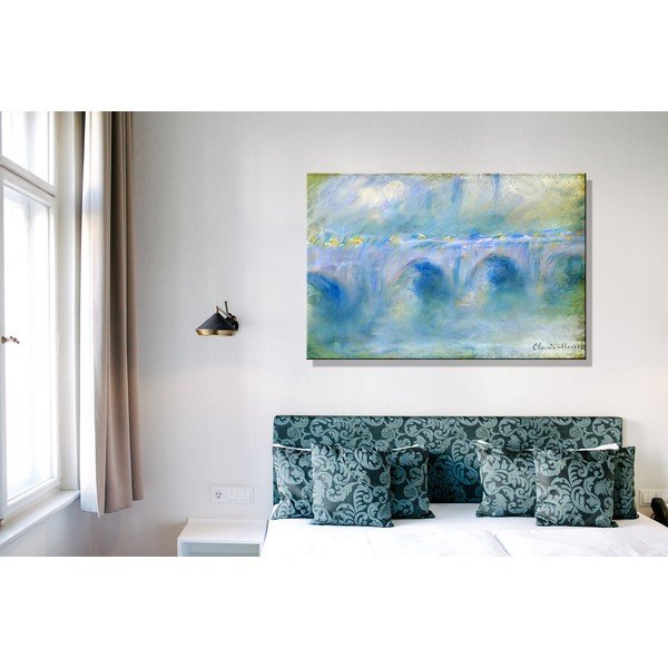 Репродукция на картина на Клод Моне - , 90 x 60 cm Le Pont de Waterloo - Fedkolor-image-1