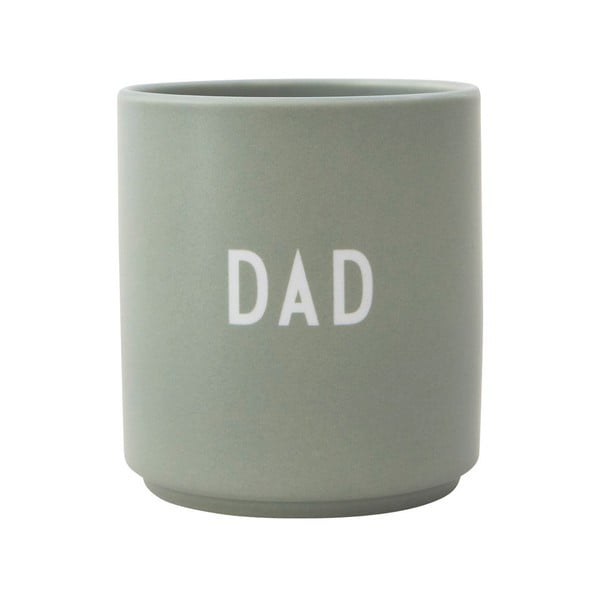 Зелена порцеланова чаша 300 ml Dad - Design Letters