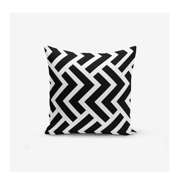 Комплект от 4 калъфки за възглавници BW Graphic Patterns, 45 x 45 cm - Minimalist Cushion Covers-image-2