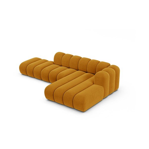 Жълт ъглов диван (десен ъгъл) Lupine – Micadoni Home-image-2