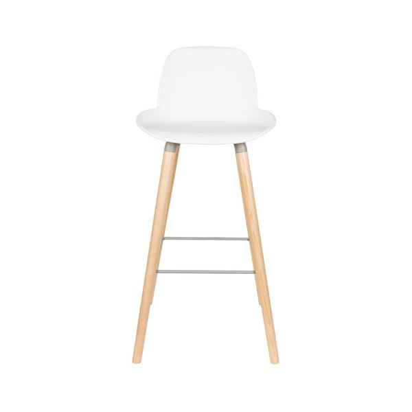 Комплект от 2 бели бар столове , височина на седалката 75 cm Albert Kuip - Zuiver-image-3