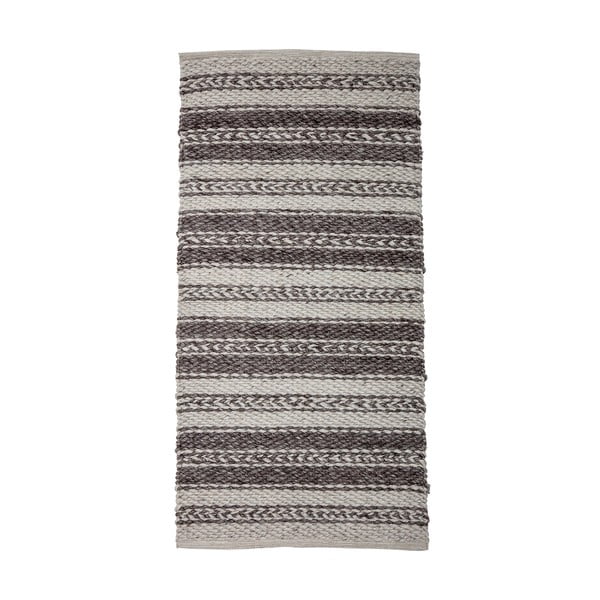 Кафяво-сив полиестествен килим, 70 x 140 cm - Bloomingville