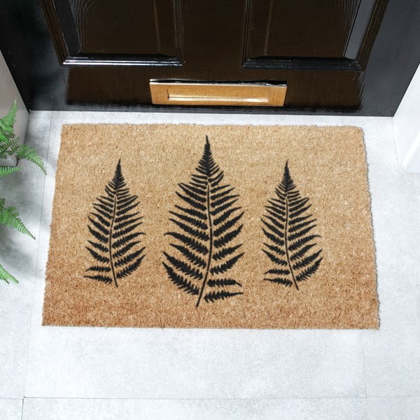 Изтривалка от кокосови влакна 40x60 cm Fern Leaf – Artsy Doormats-image-2