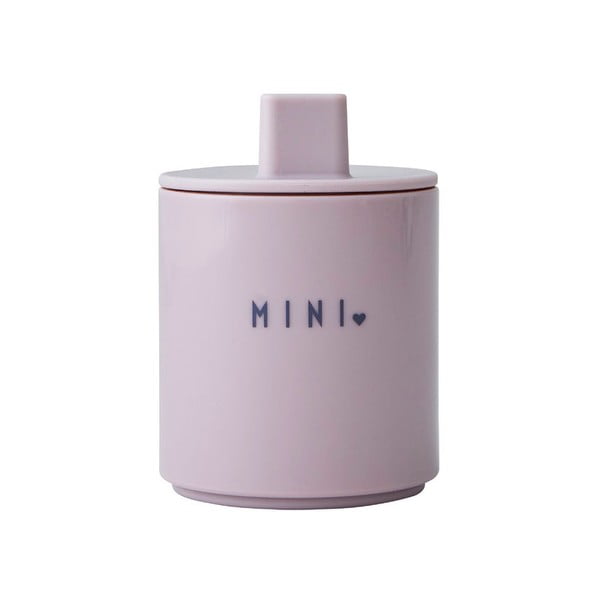 Лавандулово лилава бебешка чаша Sweetheart Mini - Design Letters-image-1