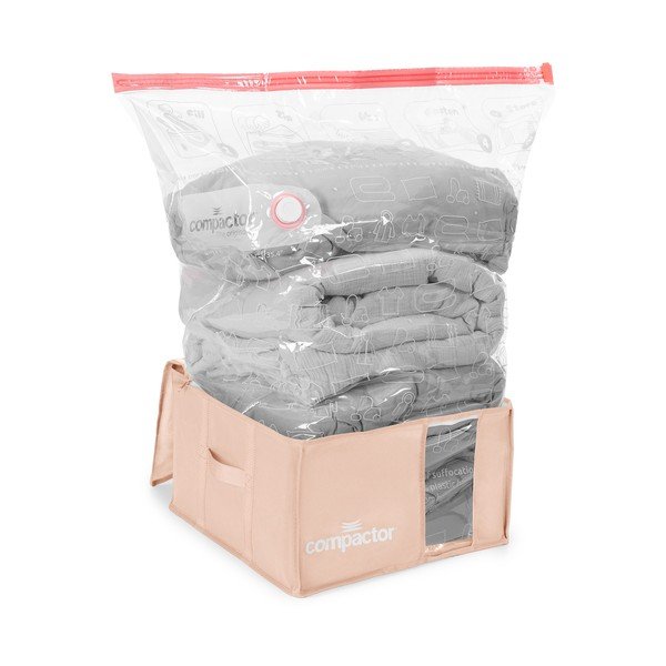 Вакуумна пластмасова кутия за съхранение на дрехи 42x40x25 cm Pink Edition – Compactor-image-4