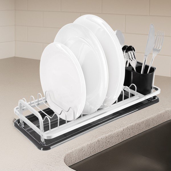 Черно-бял метална тавичка за оттичане 41,5x17 cm Deluxe – Orion-image-1