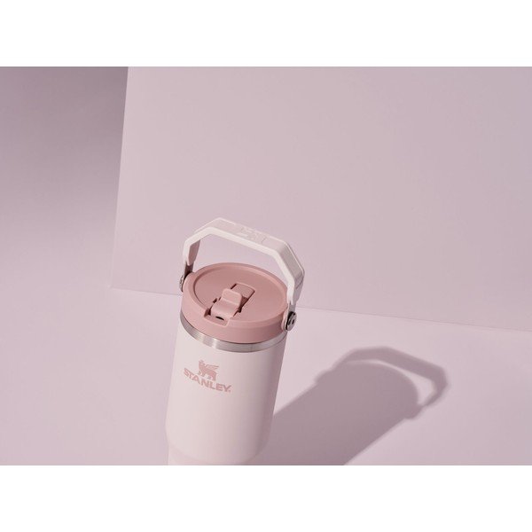 Светлорозов термос от неръждаема стомана 410 ml IceFlow™ Flip Straw 2.0 Tumbler Rose Quartz – Stanley-image-4
