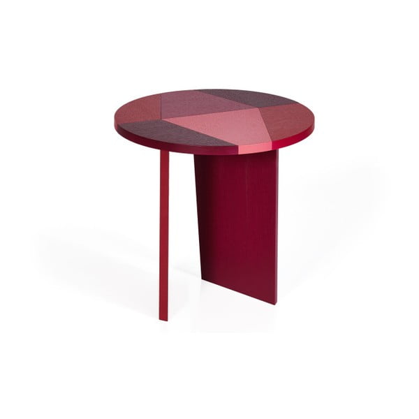 Červený odkládací stolek HARTÔ Zélie