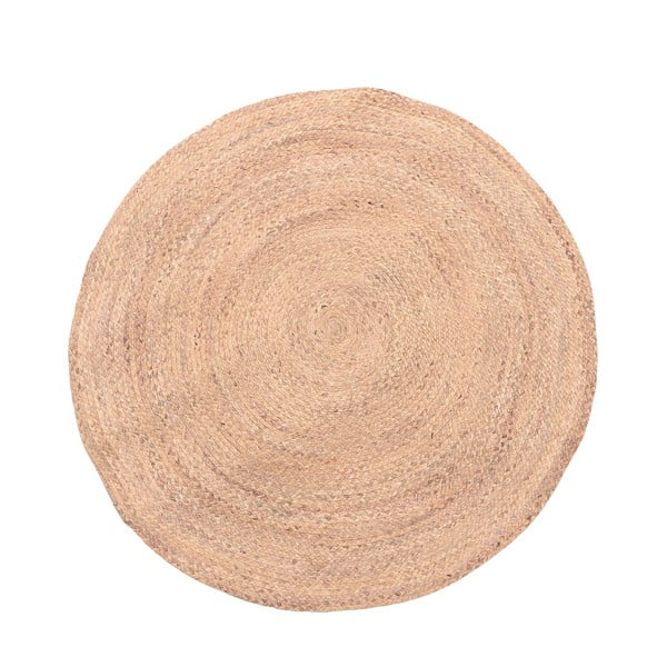 Кръгъл сламен килим Слама, ⌀ 120 cm - InArt