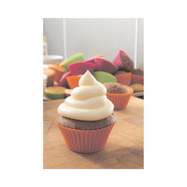 Комплект от 6 цветни силиконови формички за мъфини , ⌀ 7 см - Lékué-image-3