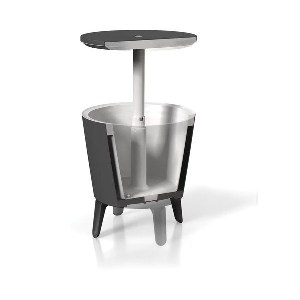 Пластмасова кръгла градинска маса с тавичка за лед ø 49,5 cm Cool – Keter-image-3