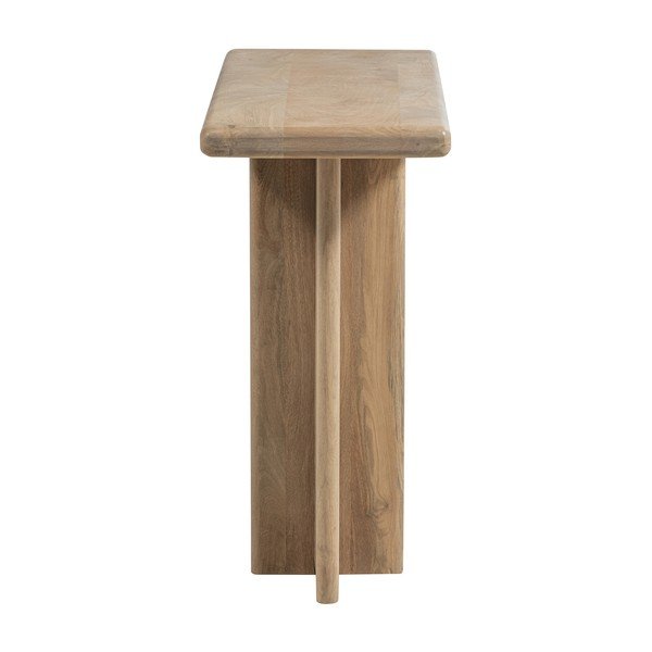 Конзолна маса от масивно манго в светло естествен цвят 40x80 cm Ato – WOOOD-image-3