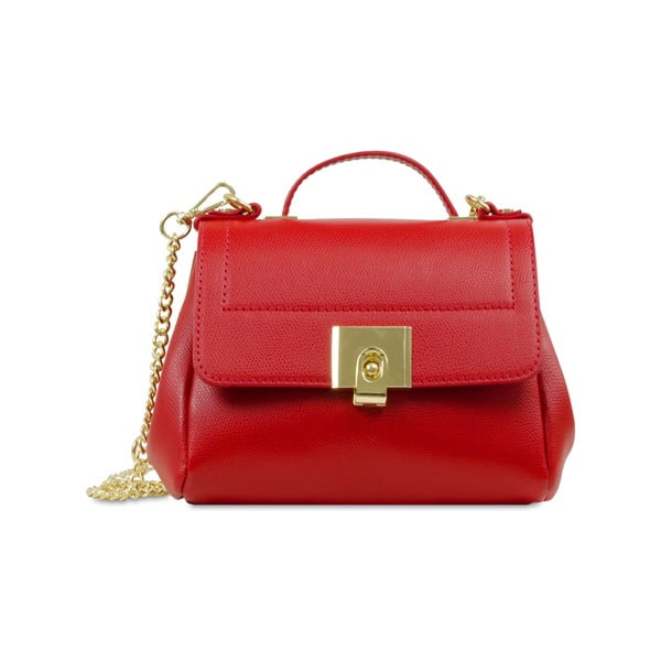 Червена кожена чанта Clelia - Infinitif