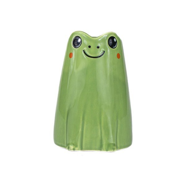 Зелена керамична ваза (височина 10 cm) Frog Mini – Sass & Belle