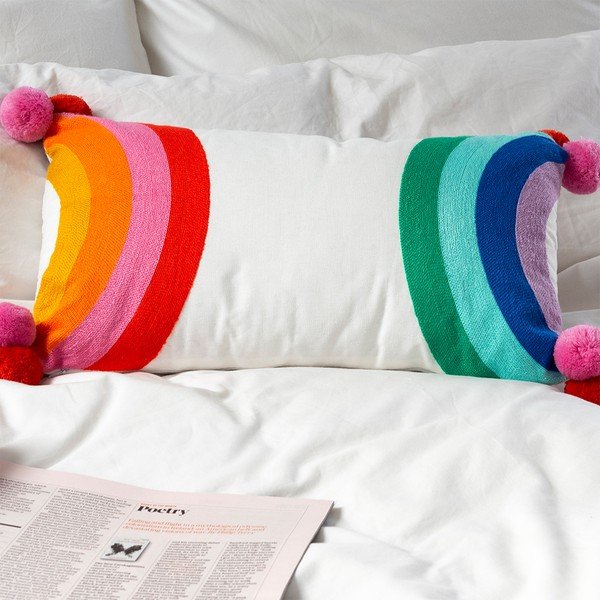 Детска възглавница със смес от памук 50x33 cm Rainbow – Rex London-image-1