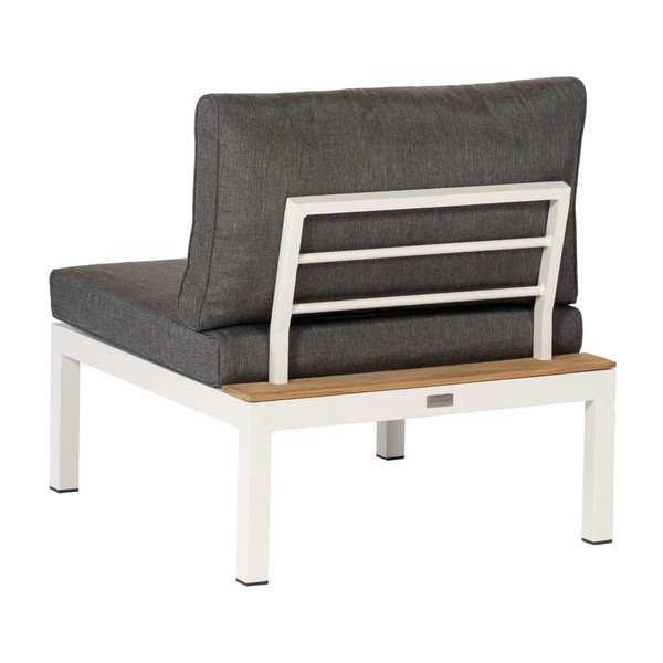 Сиво метално градинско кресло La Vida – Exotan-image-1