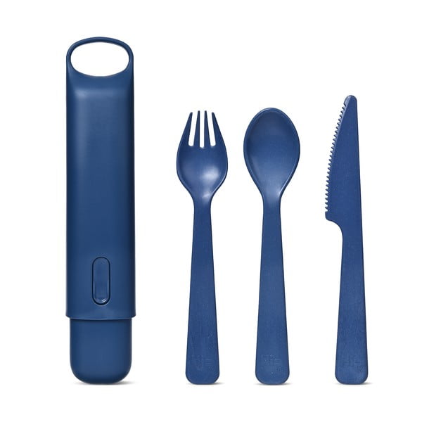 Комплект сини прибори за хранене от 3 части с опаковка HIP - HIP with purpose