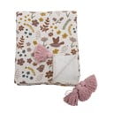 Бебешко одеяло в бяло и розово  130x160 cm Kristine – Bloomingville Mini