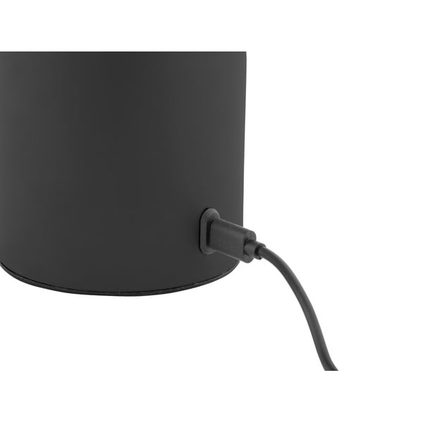 Черна LED затъмняваща се настолна лампа с метален и стъклен абажур (височина 29,5 cm) Camp – Leitmotiv-image-3