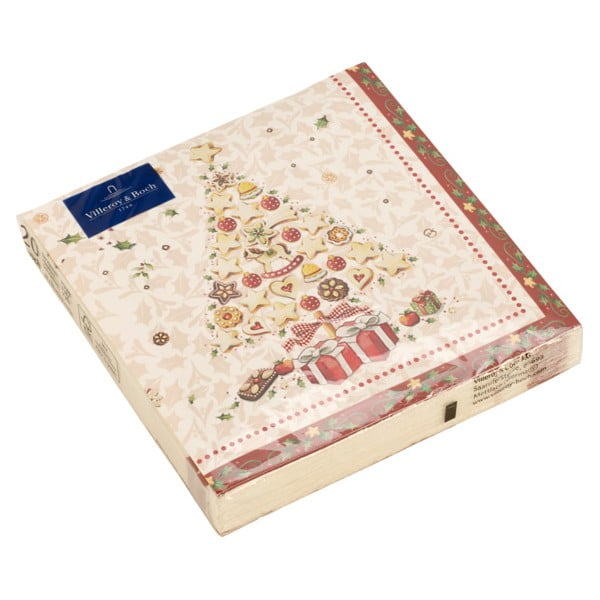 Комплект от 20 хартиени салфетки с коледен мотив Villeroy & Boch , 33 x 33 cm Christmas Tree - Villeroy&Boch
