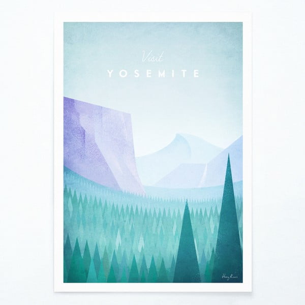 Плакат , A2 Yosemite - Travelposter