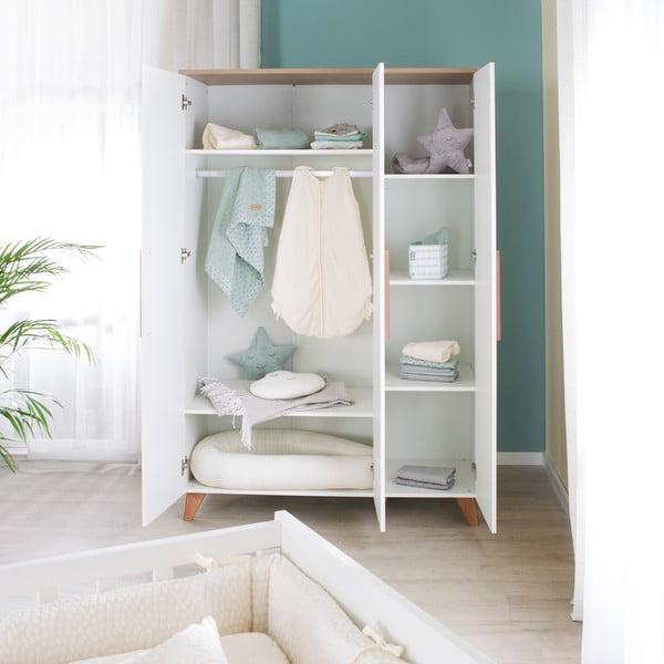 Бял детски гардероб 118x190 cm – Roba-image-1