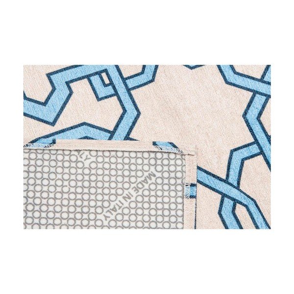 Vysoce odolný kuchyňský koberec Webtappeti Tiles Blue, 60 x 220 cm-image-3