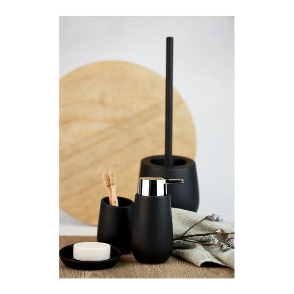 Матово черен керамичен комплект аксесоари за баня Badi – Wenko-image-1