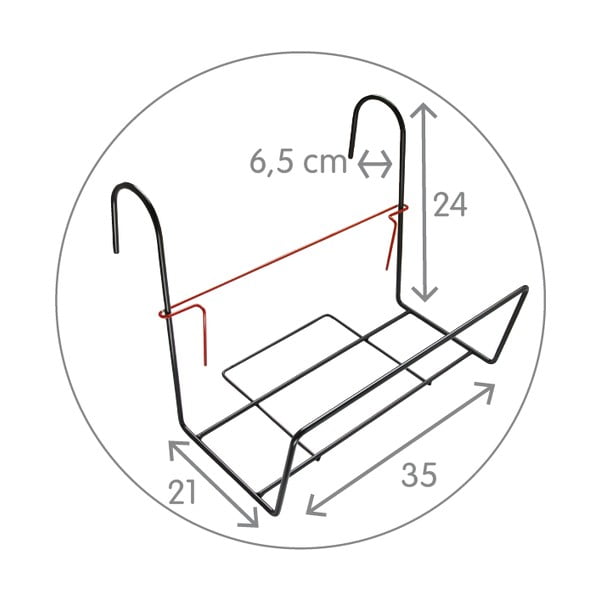 Черна метална дръжка за сандък Siestino - Plastia-image-1