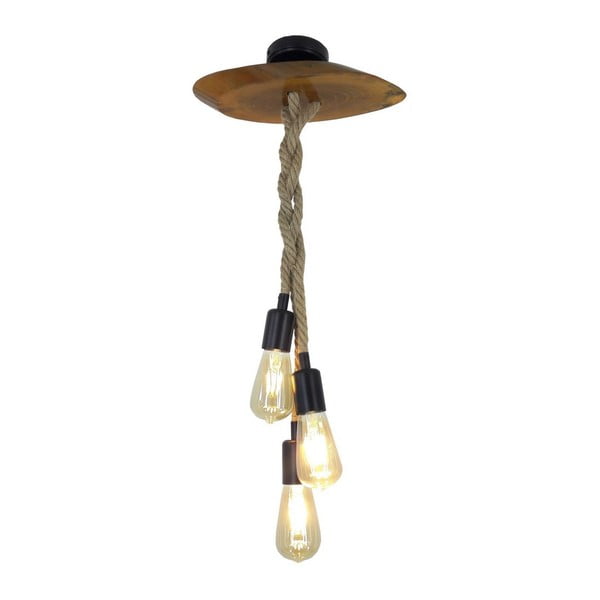 Висяща лампа от орехово дърво Megali - All Design