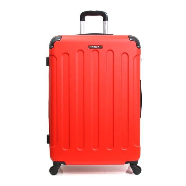 Červený kufr na kolečkách Blue Star Madrid, 60 l