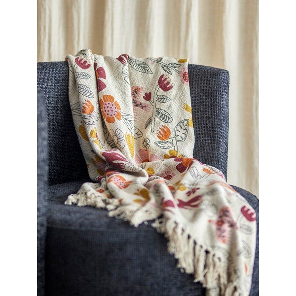 Одеяло със смес от памук 130x160 cm Vivielle – Bloomingville-image-1