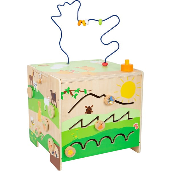 Дървен многофункционален куб за деца Country Life - Legler