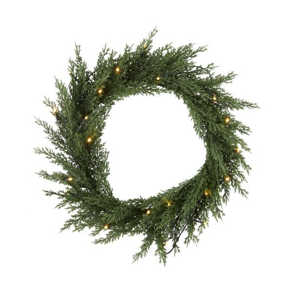Коледен венец с LED лампички , ø 40 см Thuja - Star Trading-image-1