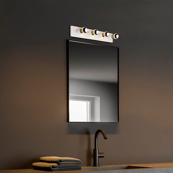 Бяла стенна лампа Mirro – Opviq lights-image-3