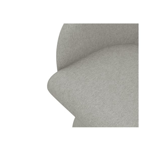 Светлосив тапициран трапезен стол Kanoa – Makamii-image-4