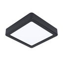 Черно LED осветително тяло за таван 16x16 cm FUEVA 5 – EGLO