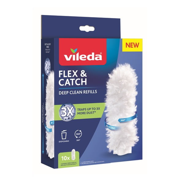 Резервни четки за прах в комплект от 10 бр. Flex&Catch – Vileda