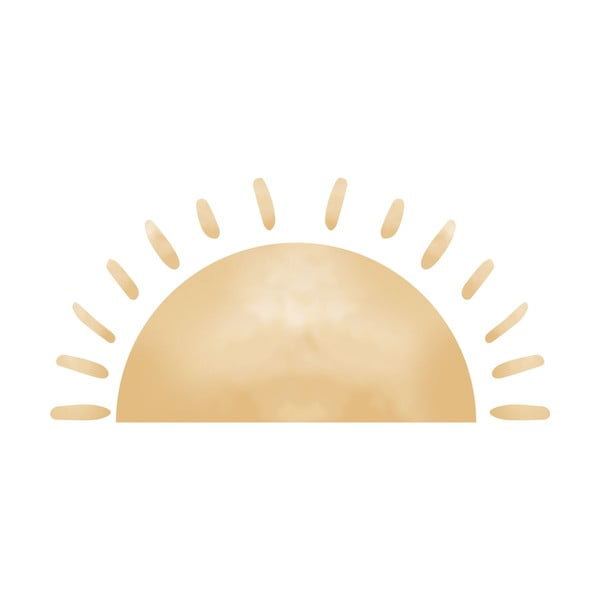 Детски стикер за стена 140x60 cm Watercolor Sun - Ambiance-image-2