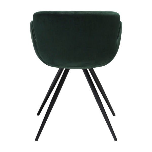 Зелен тапициран трапезен стол с подлакътници Gaia – DAN-FORM Denmark-image-2