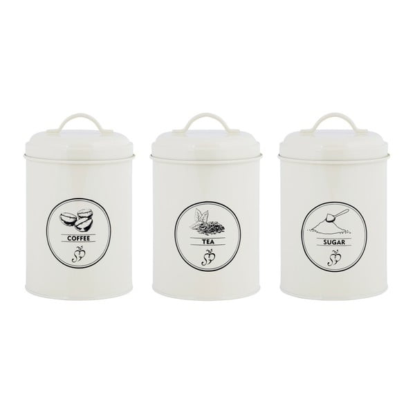 Стоманени кутии в комплект 3 бр. за кафе/за чай – Esschert Design