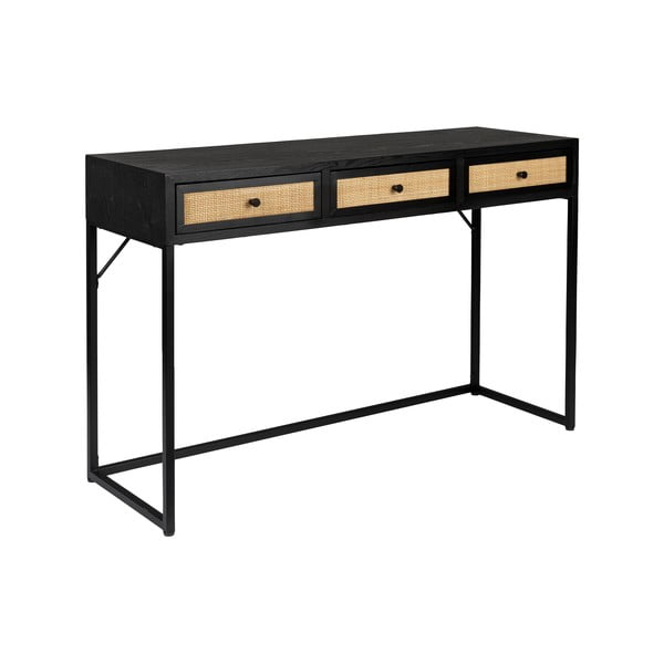 Черна конзолна маса 40x120 cm Guuji – White Label-image-2