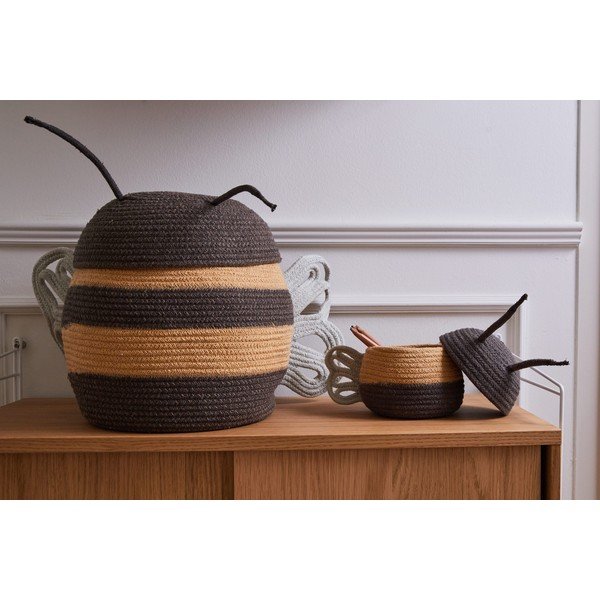 Текстилна детска кошница за играчки ø 30x32 cm Mama Bee – Lorena Canals-image-1