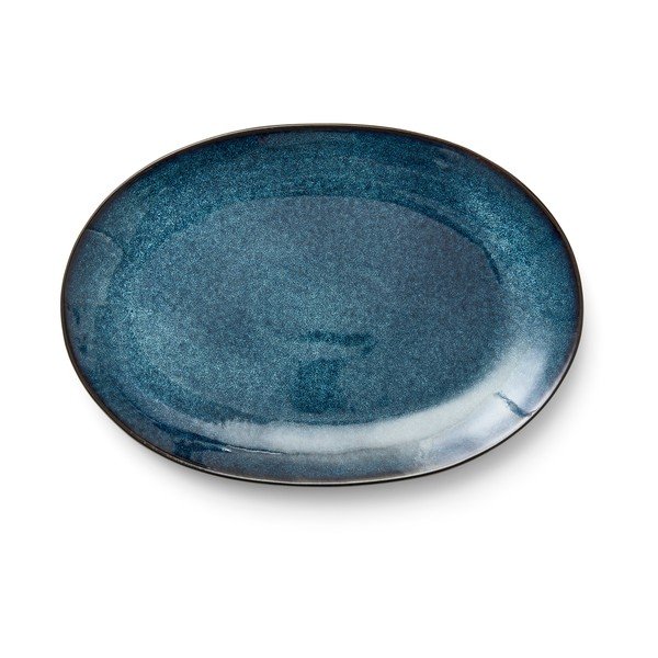 Черна/синя глинена чиния Gastro Dark Blue/Black – Bitz