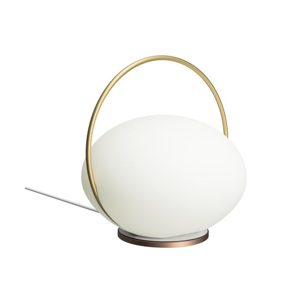 LED настолна лампа в бяло-златисто (височина 19 см) Orbit - UMAGE