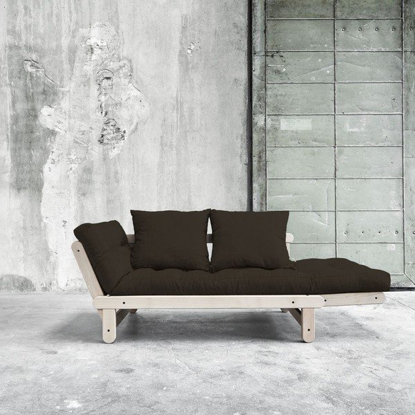 Rozkládací pohovka Karup Beat Beech/Choco Brown