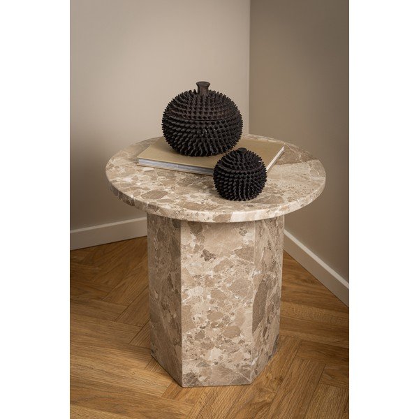 Мраморна кръгла странична масичка ø 50 cm Naxos – Actona-image-3